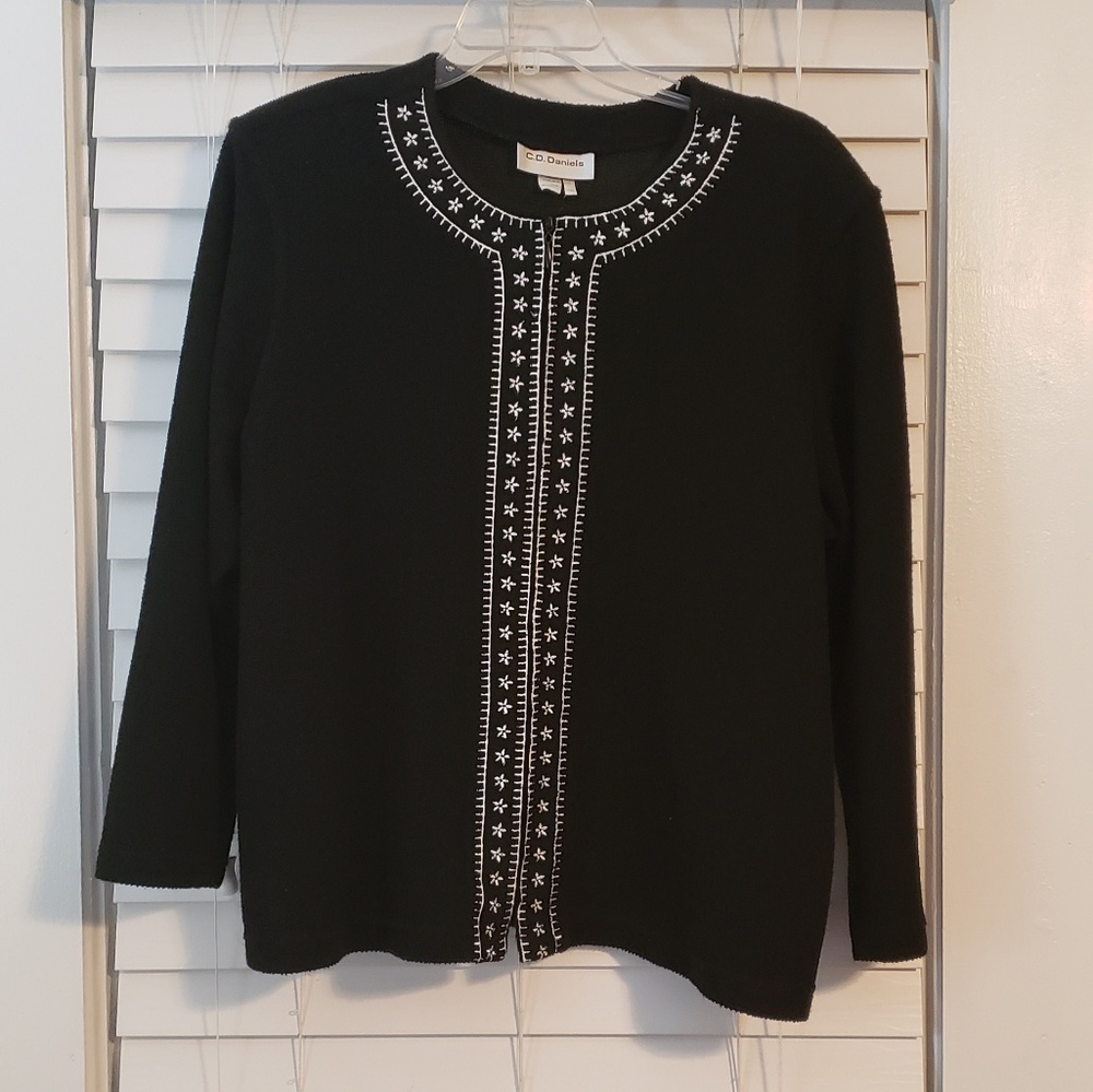 Zippered Cardigan Sweater 0001